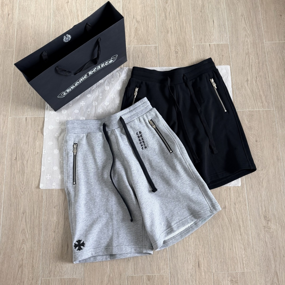 chrome hearts cross patch sweat shorts